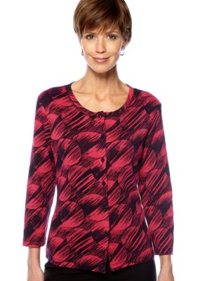 Rafaella Form + Function Ikat Circle Cardigan