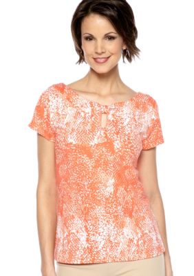 Rafaella Form + Function Animal Print Top