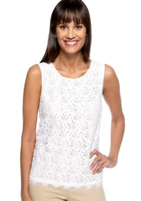 Rafaella Form + Function Lace Tank Top