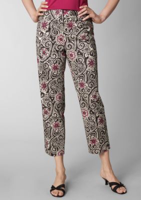 Kim Rogers&reg; Flat Front Print Crop