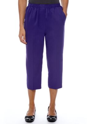 Kim Rogers&reg; Petite Fit Microfiber Capri