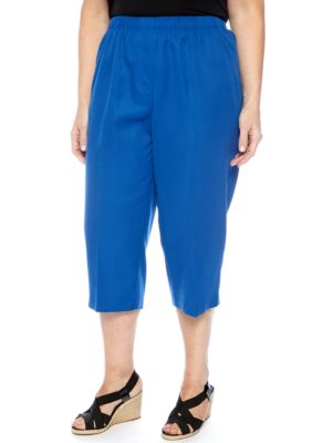Kim Rogers Plus Size Microfiber Capri