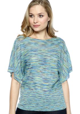 New Directions Pull Over Ombre Shiny Dolman