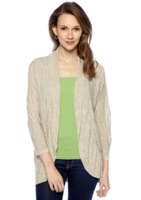 New Directions Ruffle Hem Cardigan