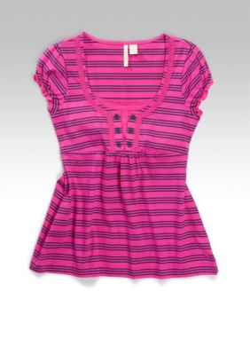 Red Camel&reg; Cap Sleeve Babydoll Tee