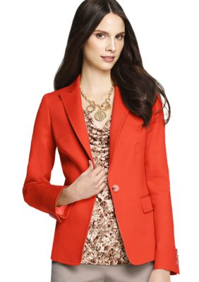 Anne Klein One Button Blazer