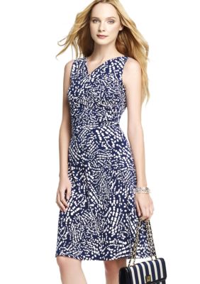 Anne Klein Sleeveless Dot Print Dress