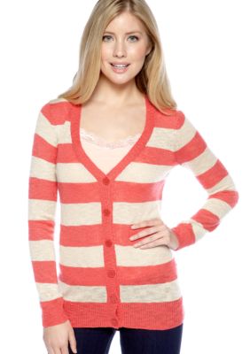 It's Our Time Stripe Boyfriend Cardigan
