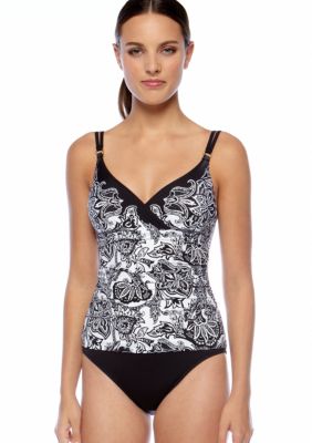 Lauren Ralph Lauren Nassau Paisley Surplice One Piece