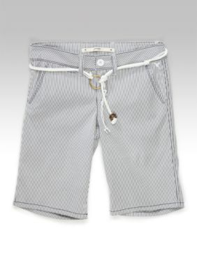 Grane Rope Belt Railroad Stripe Bermuda