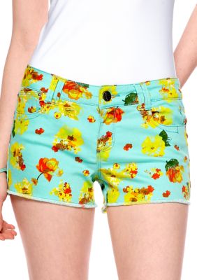 Grane Ivana Five Pocket Fray Hem Printed Short