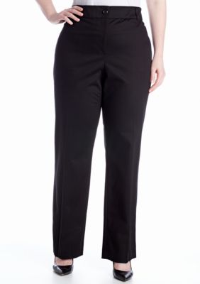 Kim Rogers&reg; Plus Size Shannon Twill Pant Average Length