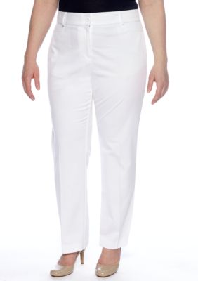 Kim Rogers Plus Size Shannon Twill Pant Short Length