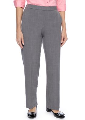 Kim Rogers Petite Plaid Pull On Short Pant