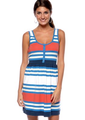 French Connection Multi Jag Tank Dress