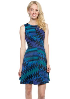 French Connection Zig Zag A-Line Dress
