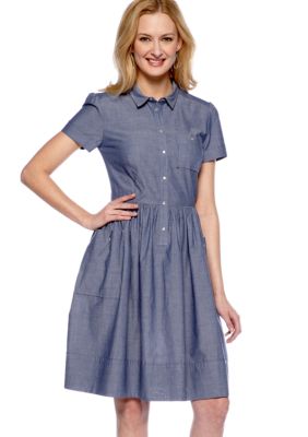 French Connection Fast Charlie Chambray Dress