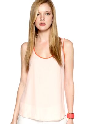French Connection May's Hays Woven Tank