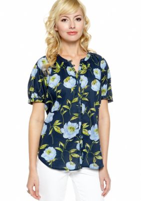 French Connection Spring Bloom Voile Blouse