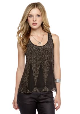 French Connection Harlequin Silk Tank