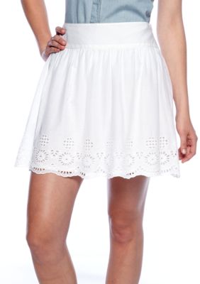 French Connection Anoushka Voile Eyelet Skirt