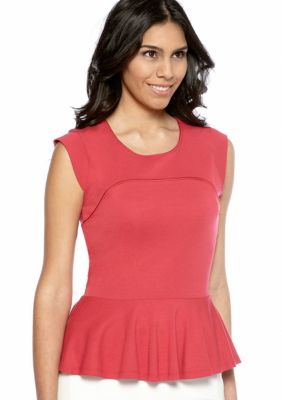 French Connection Valencia Peplum Knit Top
