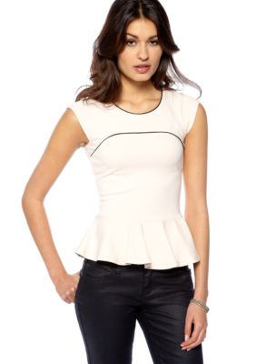 French Connection Valencia Peplum Knit Top