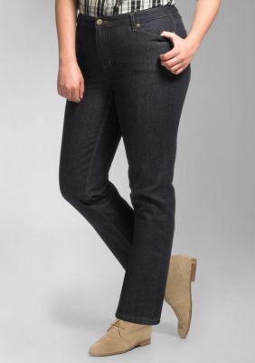 Liz Claiborne New York Plus Size Petite Hepburn Straight-Leg Jean