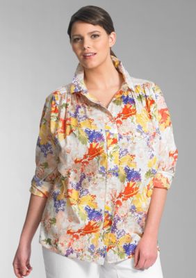 Liz Claiborne New York Plus Size Garden Blouse