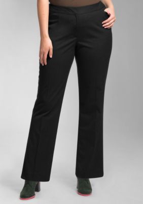 Liz Claiborne New York Plus Size Jackie Stretch Straight-Leg Pants