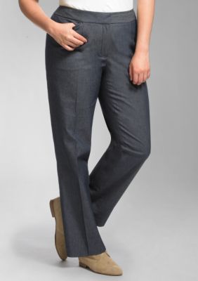 Liz Claiborne New York Plus Size Jackie Stretch Straight-Leg Pant