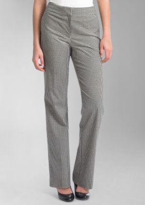 Liz Claiborne New York Jackie Gingham Straight Leg Pant