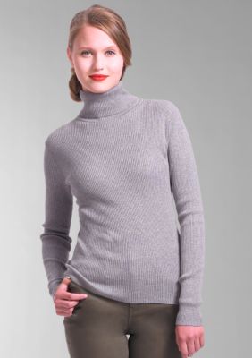 Liz Claiborne New York Solid Stretch Turtleneck Top