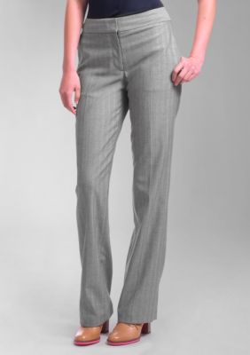 Liz Claiborne New York Jackie Herringbone Straight Leg Pant