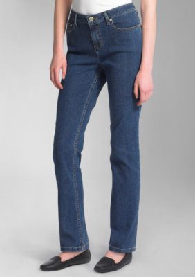 Liz Claiborne New York Petite Stretch Jackie Straight Leg Jean