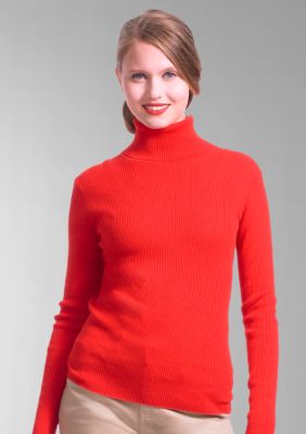Liz Claiborne New York Petite Solid Stretch Turtleneck Top