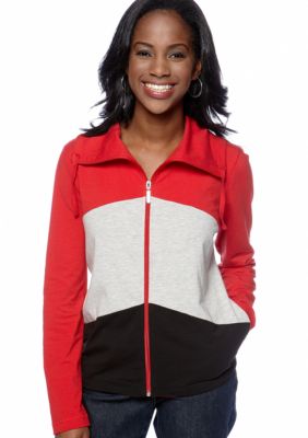 Kim Rogers Petite Color Blocked Jacket