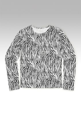 Kim Rogers&reg; Jewelneck Tee with Animal Print