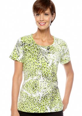 Kim Rogers&reg; Scoopneck Animal Print Tee