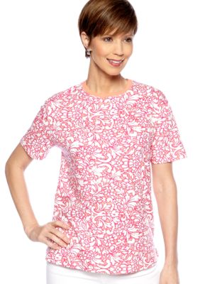 Kim Rogers Short Sleeve Interlock Crew Neck