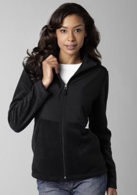 Kim Rogers&reg; Fleece Jacket with Woven Trim