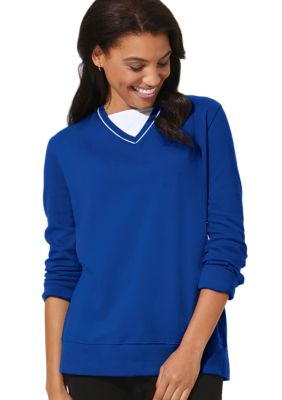 Kim Rogers&reg; Promo Fleece V Neck Top