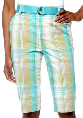 Kim Rogers Classic Bermuda Sangria Plaid