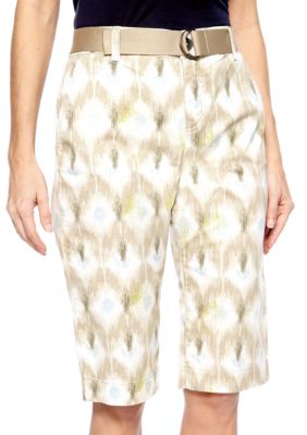 Kim Rogers&reg; Classic Bermuda Short In An Ikat Print