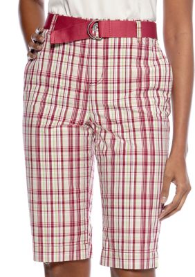 Kim Rogers Classic Vineyard Plaid Bermuda