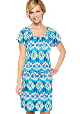 Kim Rogers Tandra Print Dolman Sleeve Dress
