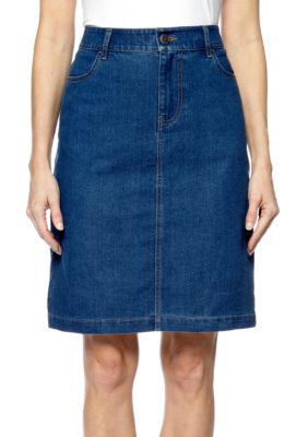 Kim Rogers Stretch Denim Skirt