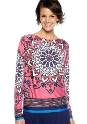 Sunny Leigh Tibetan Tile Knit Top