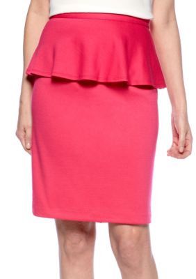Sunny Leigh Peplum Knit Skirt