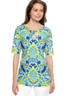 Sunny Leigh Seashore Print Knit Top
